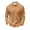 Light Brown, variant on CCRFTGI Mens Long Sleeve Polo Shirts Fashion Casual Button Polo Tee Collared Golf Shirt Beige L