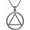 AA-Black Gold, variant on Sobriety Gift 925 Sterling Silver Alcoholics Anonymous Necklace AA Recovery Symbol Sobriety Alcoholics Anonymous Gifts for Women Men