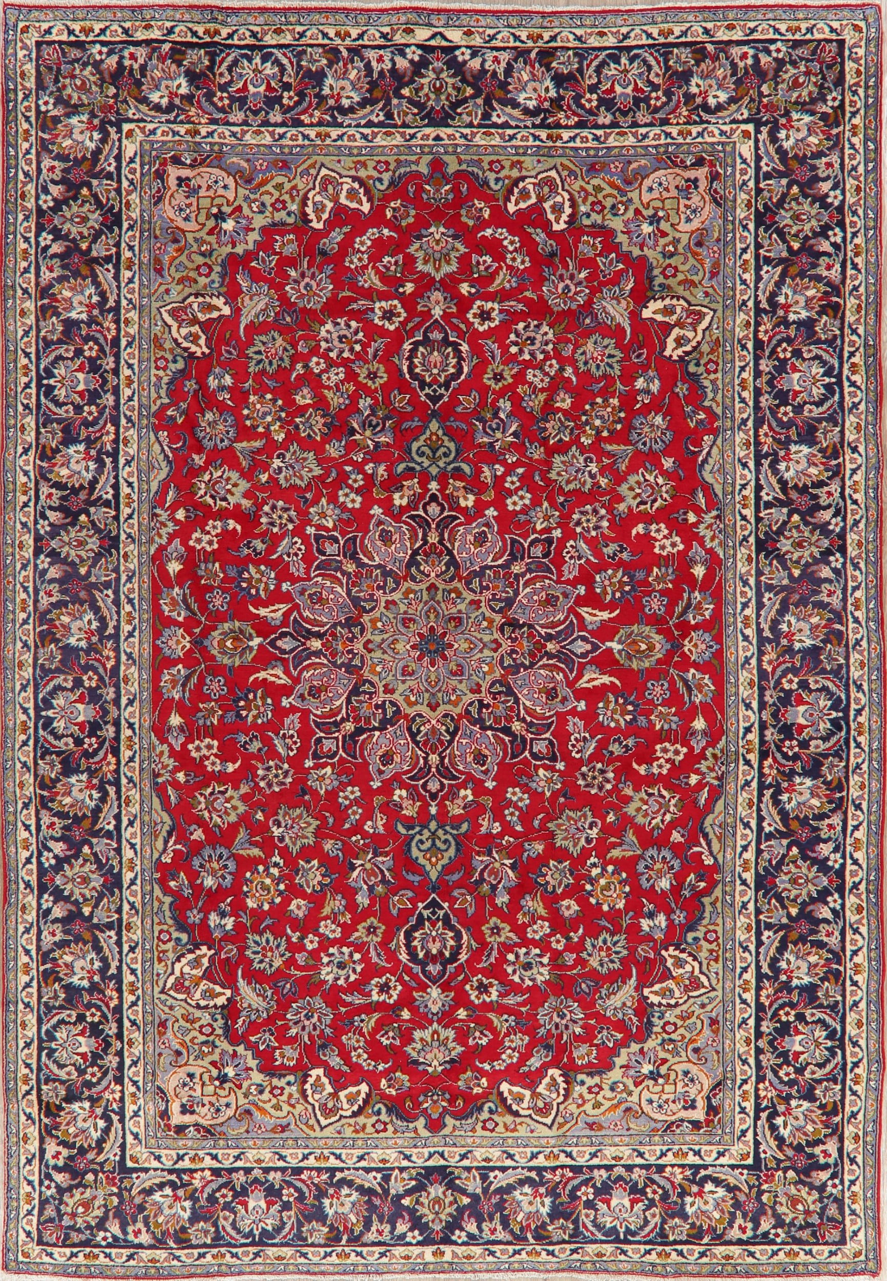BLACK FRIDAY DEAL Traditional Floral Najafabad Oriental Handmade Area Rug Red Wool Carpet 8x12 ...