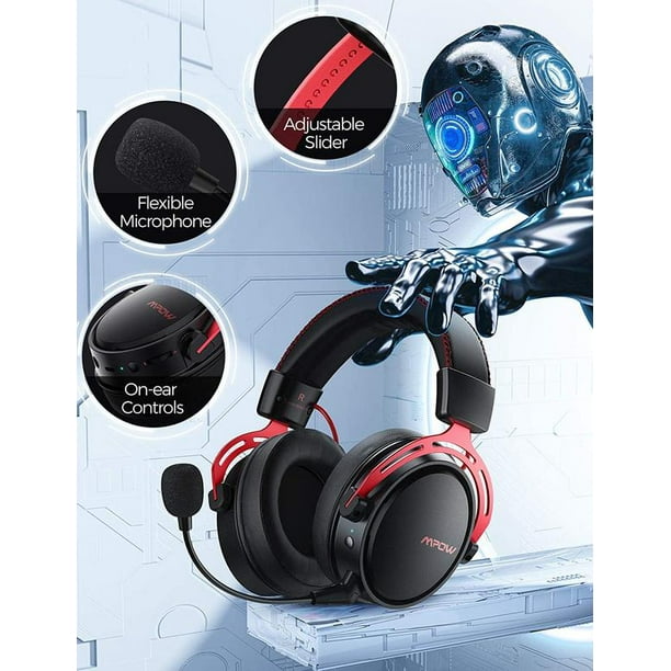 Mpow Air 2.4G Casque de Jeu Sans Fil 