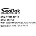 thumbnail image 4 of MasterCraft Boat Non-Skid Bow Pad 553708 | 8 1/4 x 3 3/8 Inch Storm Gray, 4 of 4