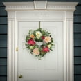 thumbnail image 2 of National Tree Company 22 inch Artificial Spring Wreath with Tulip, Poppy, and Buttercup Blooms, Realistic Floral Decoration for Front Door or Indoor Décor, 2 of 3