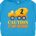 thumbnail image 3 of Inktastic 2nd Birthday Construction Truck, Cement Mixer 2 Years Old Toddler Hoodie, 3 of 4