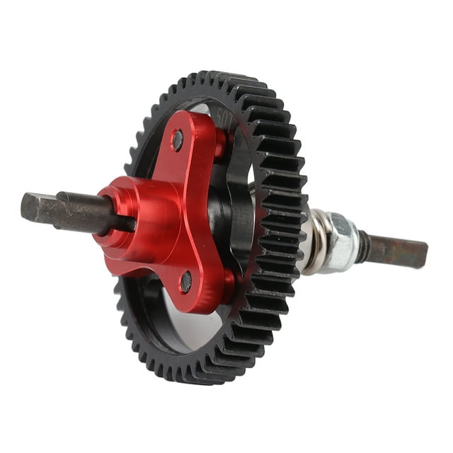 Pantoufle à Engrenage Différentiel, Performance Stable Précise 50T Installation Facile Pantoufle Différentielle Ajustement Parfait pour Voiture Télécommandée 1/10 Rouge,Bleu