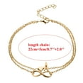 Anklets for Women Heart Layer Anklet Female Bracelets Letters Letters