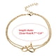 thumbnail image 3 of Corazón Anklet Capa Pulseras Mujer Letras Cadena Doble Inicial 26 Carta para las mujeres Anklet Anklet Joyería Anklet Pie Corazón, 3 of 5
