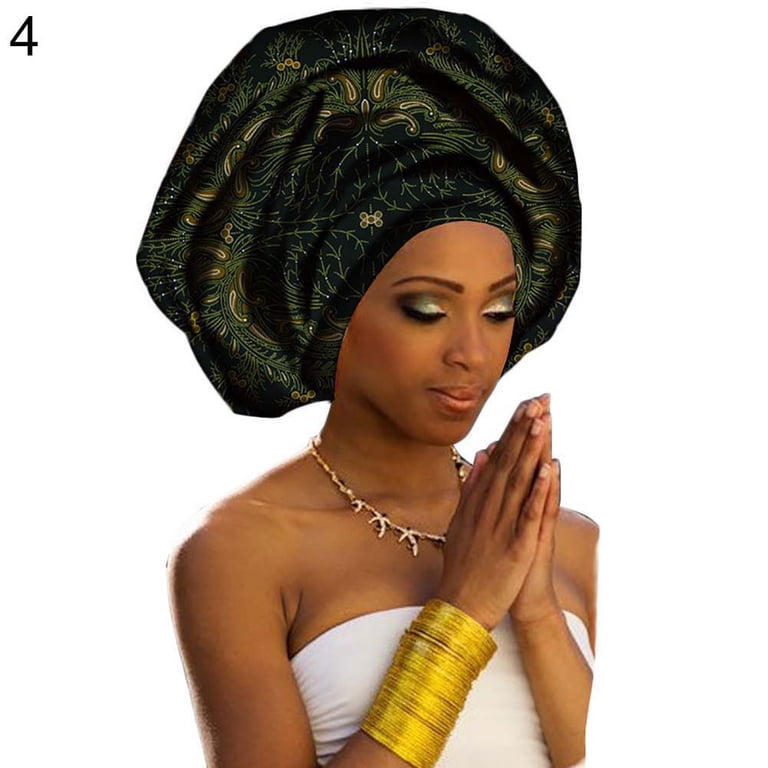 African Traditional Wax Print Head wrap Scarf, Women Multi  display picture 1