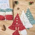 thumbnail image 2 of Toystoory Kit de macramé de árbol de Navidad de 3 piezas, algodón hecho a mano de estilo bohemio con hilo trenzado de cuentas, suministros Kits de decoración para fiestas, 2 of 6