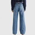 thumbnail image 4 of cFmduc Jeans for Women Straight Leg Boyfriend Denim Pants Low Rise Baggy Wide Leg Fashion Loose Y2K Trousers, 4 of 7