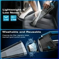 thumbnail image 2 of Car Vacuum - Portable Cleaner with 16.4ft Cord, Bag, LED Light & Attachments DC 12V High Power Small Vacuum, Accessories, 2 of 2