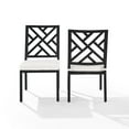 thumbnail image 6 of Crosley Furniture Locke 18.5" Metal Outdoor Dining Chair in Black (Set of 2), 6 of 10