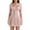 Pink, variant on TSADFHJI Black Skirt Plus Size Satin Plus Size Dress Formal Wedding Guest Fall Long Sleeve A Line Pleated V Neck Midi Dresses for Women M