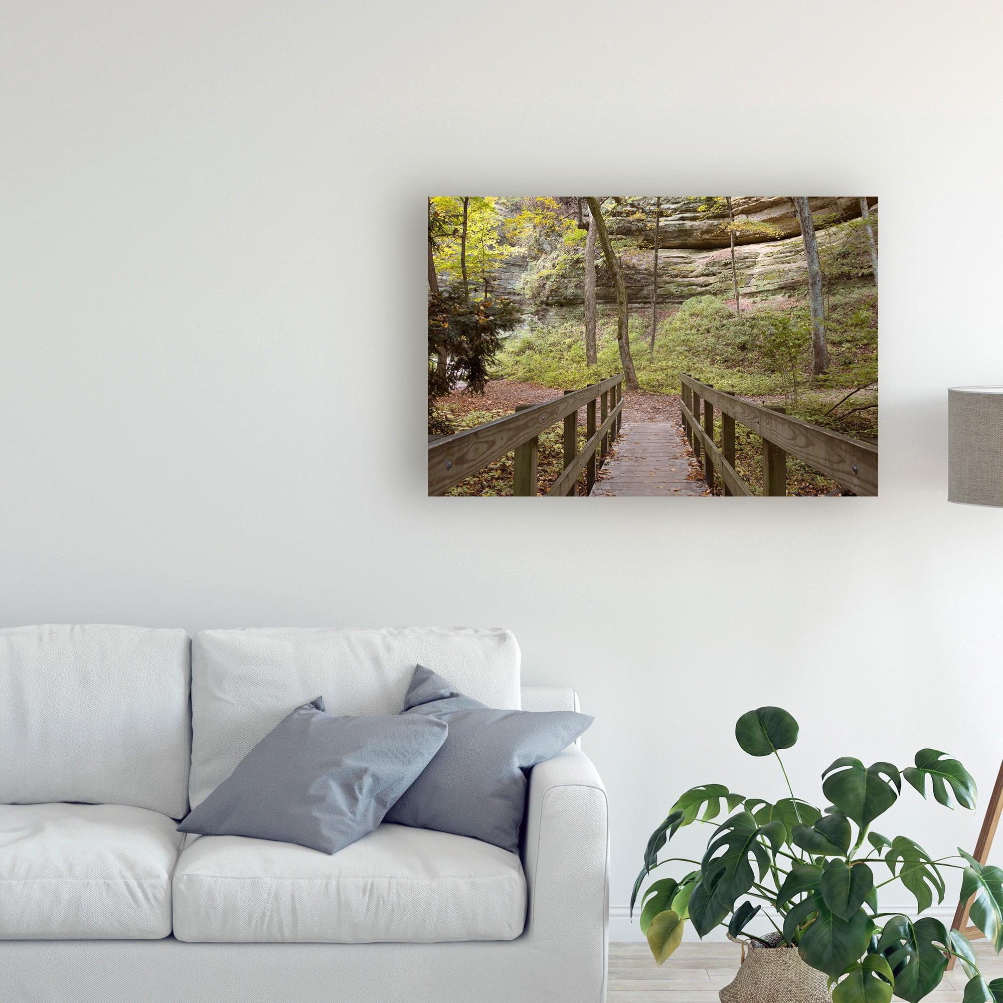 Trademark Fine Art 'Bridge In The Canyon' Canvas Art by Monte Nagler