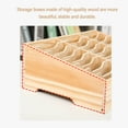 thumbnail image 4 of Box Cell Phone Box Storage Case 12 Compartments Tabletop Wooden Holder For Home Classroom, 4 of 8