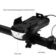 thumbnail image 3 of 4 en 1 bicicleta multifuncional LED faro delantero de bicicleta 550 lúmenes USB recargable impermeable ciclismo luz con banco de energía solar, 3 of 5