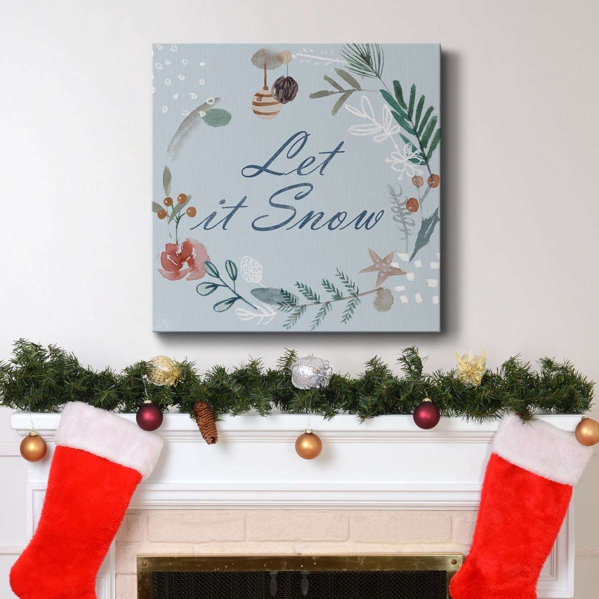Snowy Christmas IV- Gallery Wrapped Canvas
