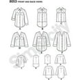 thumbnail image 2 of Simplicity Misses' Size 6-14 Button Front Shirt in Various Styles Pattern, 1 Each, 2 of 5