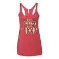 thumbnail image 2 of Wild Bobby, A Little Country, A Little Hood, Pop Culture, Women Tri-Blend Racerback Tank Top, Vintage Red, Medium, 2 of 4