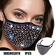 thumbnail image 1 of Mascarilla lavable ZHCH con diamantes de imitación y purpurina, 1 of 4