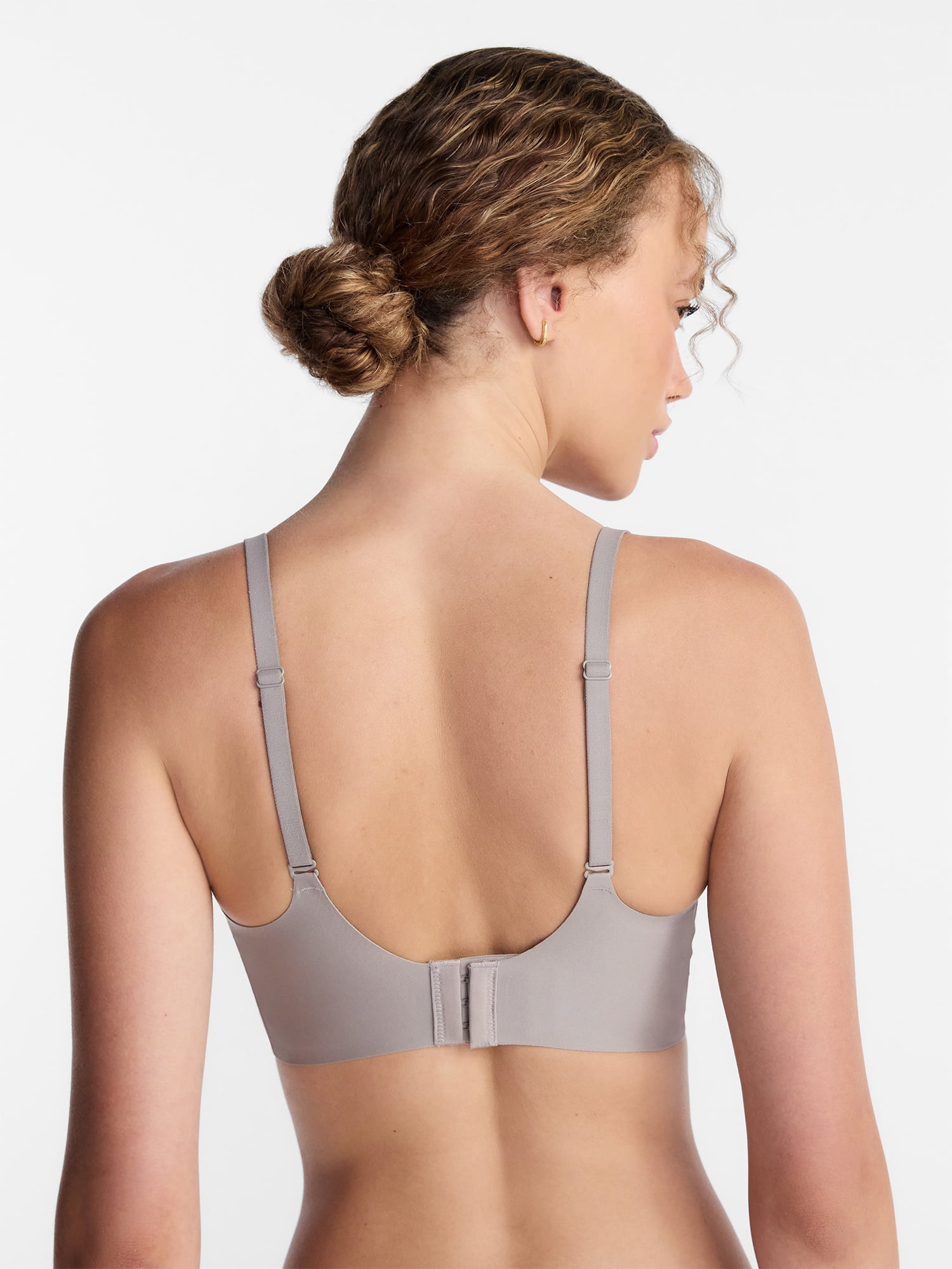 Joyspun Women’s Wireless Bonded Bra with Mesh Inserts, Sizes XS-XXXL
