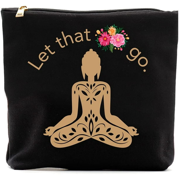 Yoga Gifts, Let That Go,Funny Yoga Gifts,Makeup bag,Storage bag