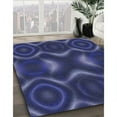 thumbnail image 2 of Ahgly Company Indoor Rectangle Patterned Denim Dark Blue Area Rugs, 6' x 9', 2 of 6