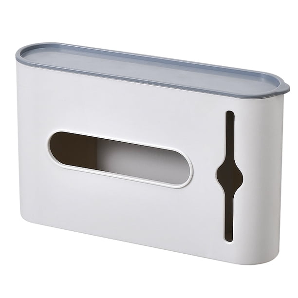 Caja de almacenamiento de bolsas de basura Dispensador de bolsas de basura Soporte de bolsa de plástico autoadhesivo para montaje en pared