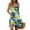 Sky Blue, variant on WTOBBY Women's Casual V-Neck Sleeveless Summer Dress with Hawaiian Print and Pleated Hem, Flowy Design for Outdoor Activities, Perfect for Holiday and Vacation Style,Dark Green S