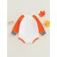 thumbnail image 2 of Body De Cuello Redondo De Manga Larga De Color De Contraste De Bebé NiñA De Halloween XBTCLXEBCO Naranja;9-12 Meses, 2 of 6