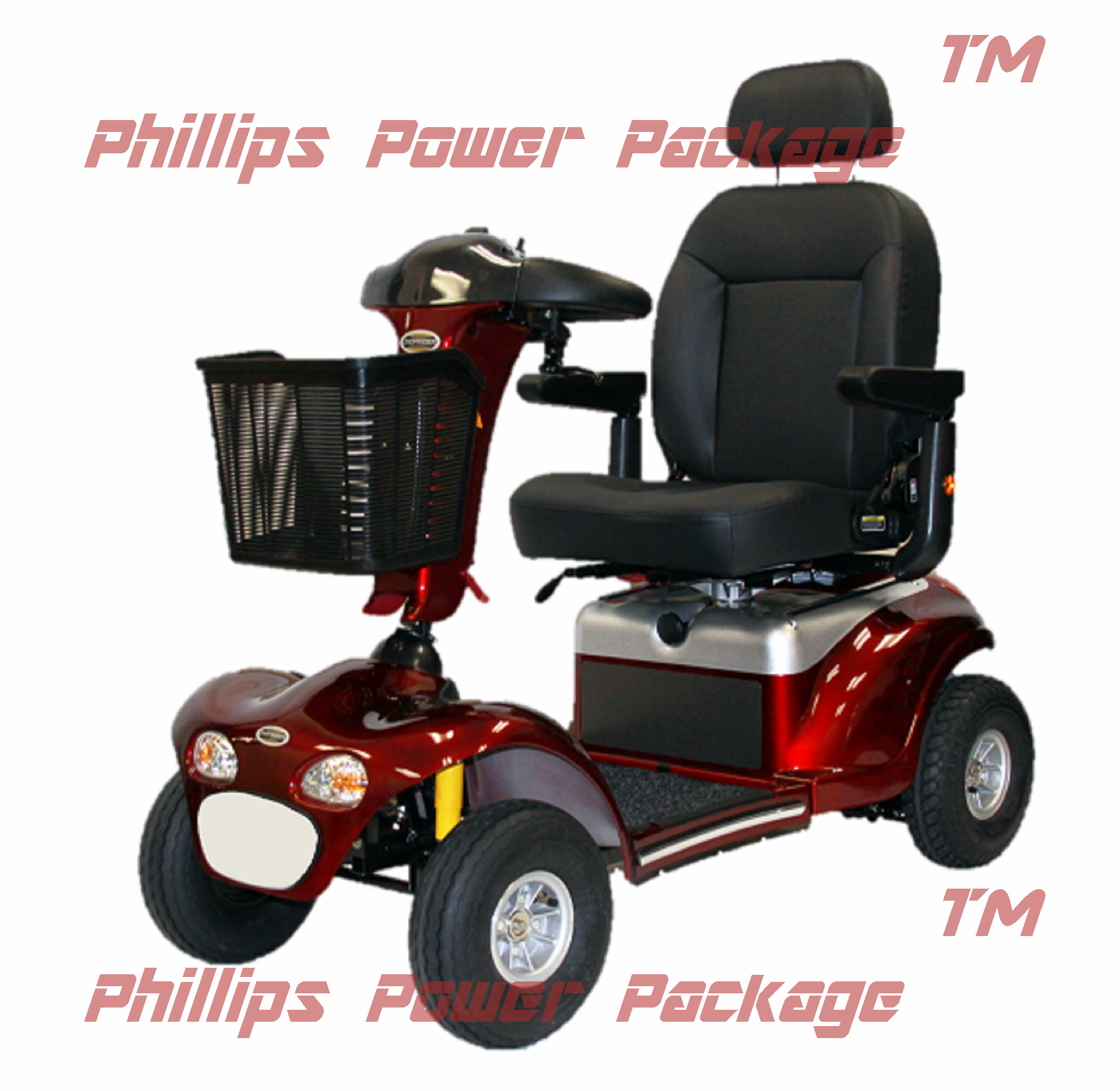 Shoprider - Enduro XL4 Plus - Heavy Duty Scooter - 4-Wheel - Burgundy