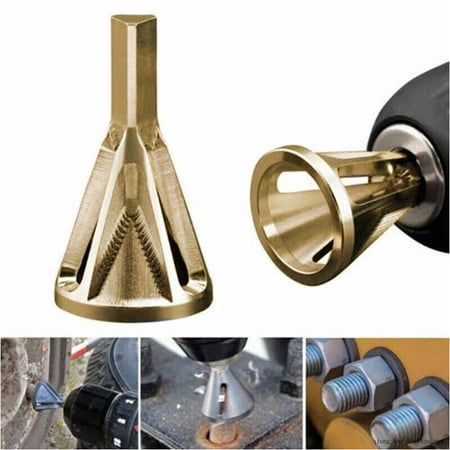 

Stainless Steel Deburring External Chamfer Tool Drill Bit Remove Burr Gold