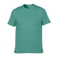 thumbnail image 4 of Zylarhe Mens Tshirt, Men Casual Short Sleeve T Shirt Adult Summer Spring Breathable Blend Everyday Top Mint Green M, 4 of 4