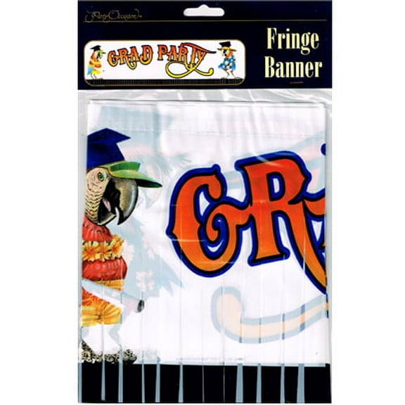 Graduation 'Grad Party' Fringe Banner (1ct)
