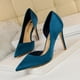 thumbnail image 4 of Zapatos de mujer estilo delgado satén corte superficial lado puntiagudo sexy discoteca adelgazamiento zapato único tacones altos para mujer bombas туфли женски, 4 of 4