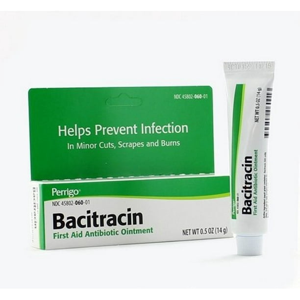 Bacitracin First Aid Antibiotic Ointment, 0.5 Oz.