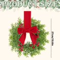 thumbnail image 3 of 1 PC Mini Christmas Kitchen Cabinet Wreath, Faux Norfolk Pine with Red Berries & Red Ribbon Bow, Small Xmas Artificial Wreath Decoration for Festival Home Table Centerpiece Front Door Decor, 3 of 4