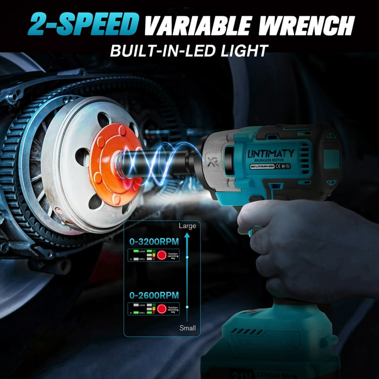 UNTIMATY 21V Cordless 1/2-Inch Impact Wrench with Accessories photo 7