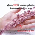thumbnail image 3 of 6 Pcs Champ Artificial Glitter Berry Stems 17" Fake Decorative Glitter Picks for Thanksgiving Day Christmas Tree Vase DIY Wreath Crafts Decor, 3 of 12