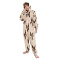 thumbnail image 5 of Soft Big Kids Onesie Pajamas Cozy Loose-Fit Jumpsuits for kids with Pockets for Christmas Lounge & Play Cute Brown Bow, 5 of 8