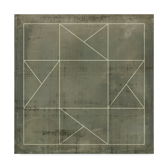 Trademark Fine Art 'Geometric Blueprint II' Canvas Art by Vision Studio