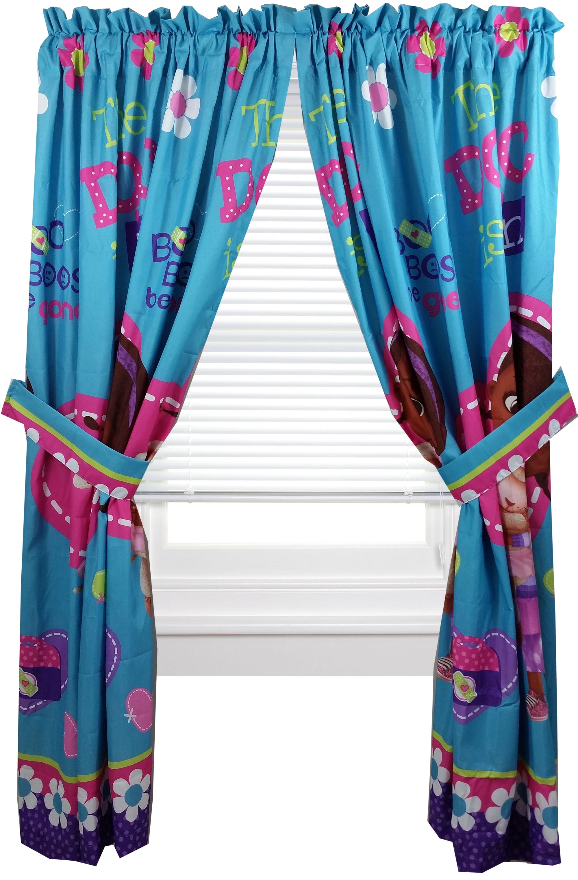 Disney Doc Mcstuffins 42 X 63 Curtain Panels Set Walmart Com