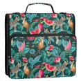 thumbnail image 5 of FORMRS Zipper Binder with Shoulder Strap 2-inch Ring 500 Sheet Capacity File Bag, Green Tropical Pattern, 5 of 5