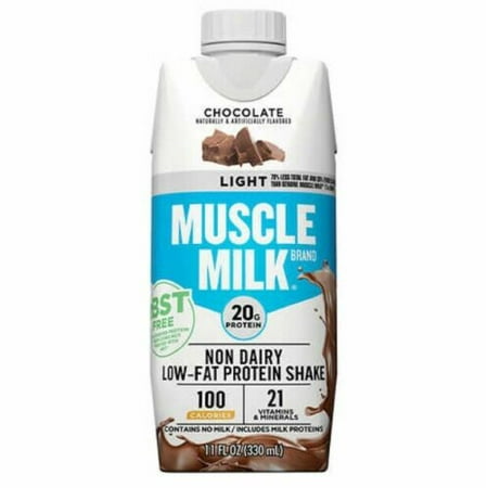 18-pack, 11 fl oz/pack Muscle Milk rBST Free Chocolate Protein Shakes