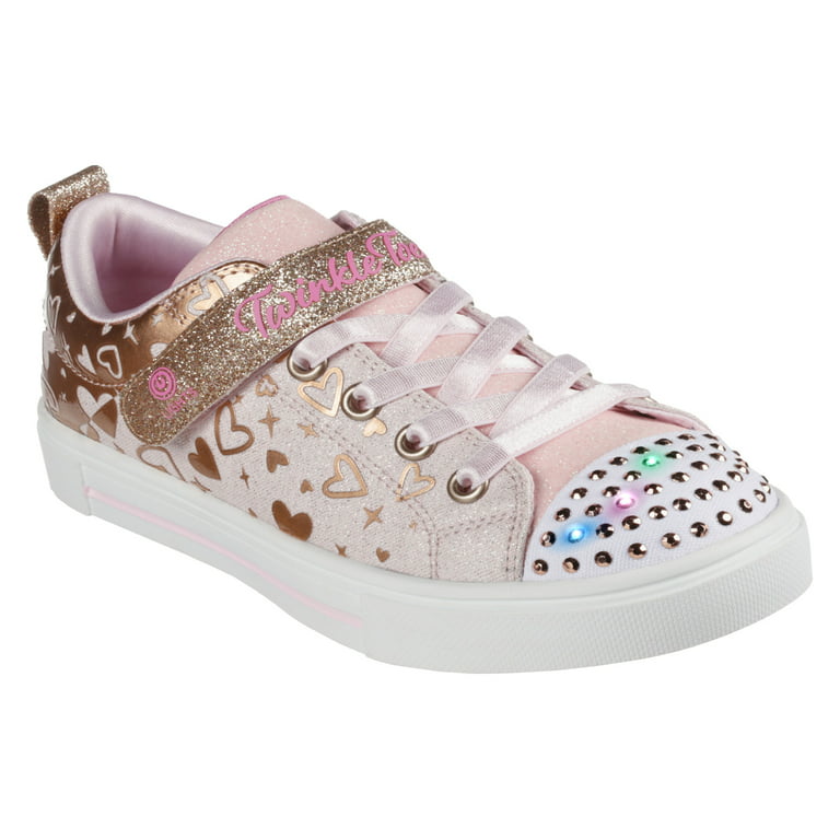 los padres de crianza monitor Analgésico Skechers Girls Youth Twinkle Toes Light Up Sneakers - Heather Charm, Sizes  10.5-3 - Walmart.com