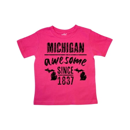 

Inktastic Michigan Awesome Since 1837 Gift Toddler Boy or Toddler Girl T-Shirt