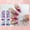 K, variant on 3D Embossed False Nail Stickers Full Cover Tips with European Gilding Design for Easy Application