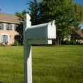 thumbnail image 3 of Architectural Mailboxes Whitley 4x4 Slip Over Plastic, Mailbox Post in White, 3 of 6