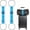 Blue, variant on 2 Pack Adjustable Luggage Bungee Straps, Elastic Belt to Connect Suitcases with Quick-Release Clips, Heavy-Duty Polyester Accessory for Secure Carry On, Luggage Stacking & Travel Essentials