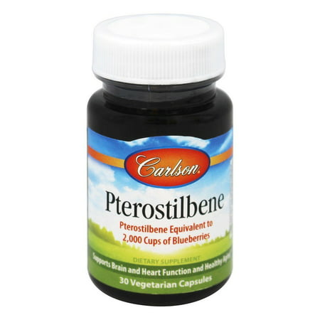 Carlson Labs - Pterostilbene - 30 Vegetarian Capsules
