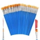 thumbnail image 1 of Small Paint Brushes Bulk,80 Pcs Nylon Hair Paint Brushes with Flat and Round Pointed Acrylic Paint Brush Sets, 1 of 5